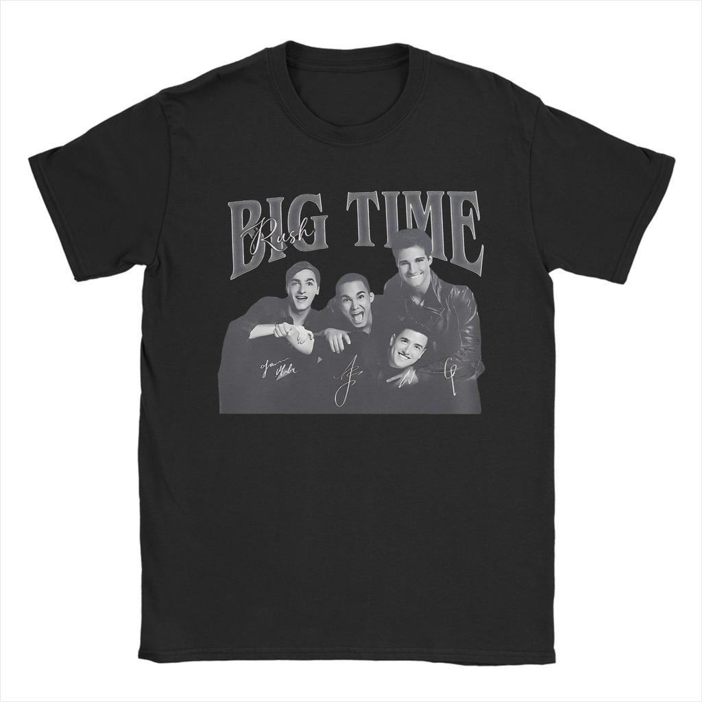 BTR IN REAL LIFE WORLDWIDE 2025 TOUR Big Time Rush Graphic T Shirt Men Women  100% Cotton  Tee Shirt Clothing