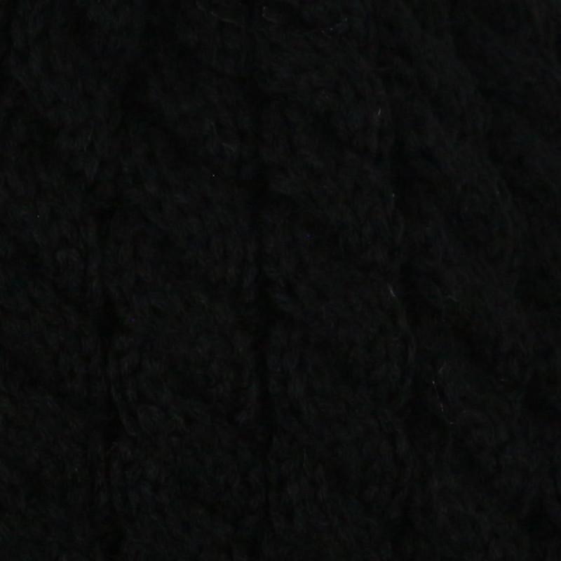 

Осень и Зима Грубая Шерсть Шерстяной Шар Вязаная Шапка Коса Вязаная Шапка Женская Дикая Однотонная Защита Ушей Чтобы Сохранить Тепло 55-60CM чёрный