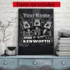 Kw Heavy Trucks Customize Your Name Diamond Painting Round Diamond Diy Frameless Holiday Artwork Suitable For Home Office Wall Decoration