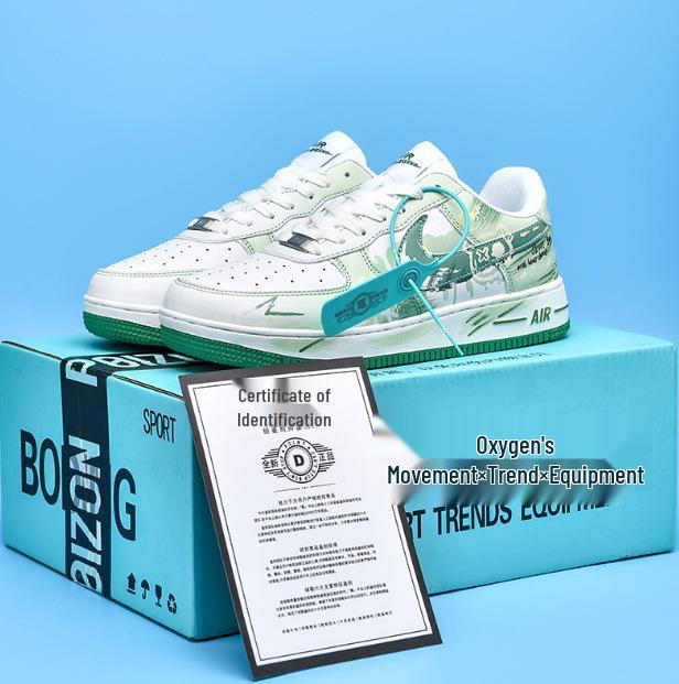 

Nezha Год Змеи Низкие Белые Повседневные Кроссовки Air Force One - Унисекс 38