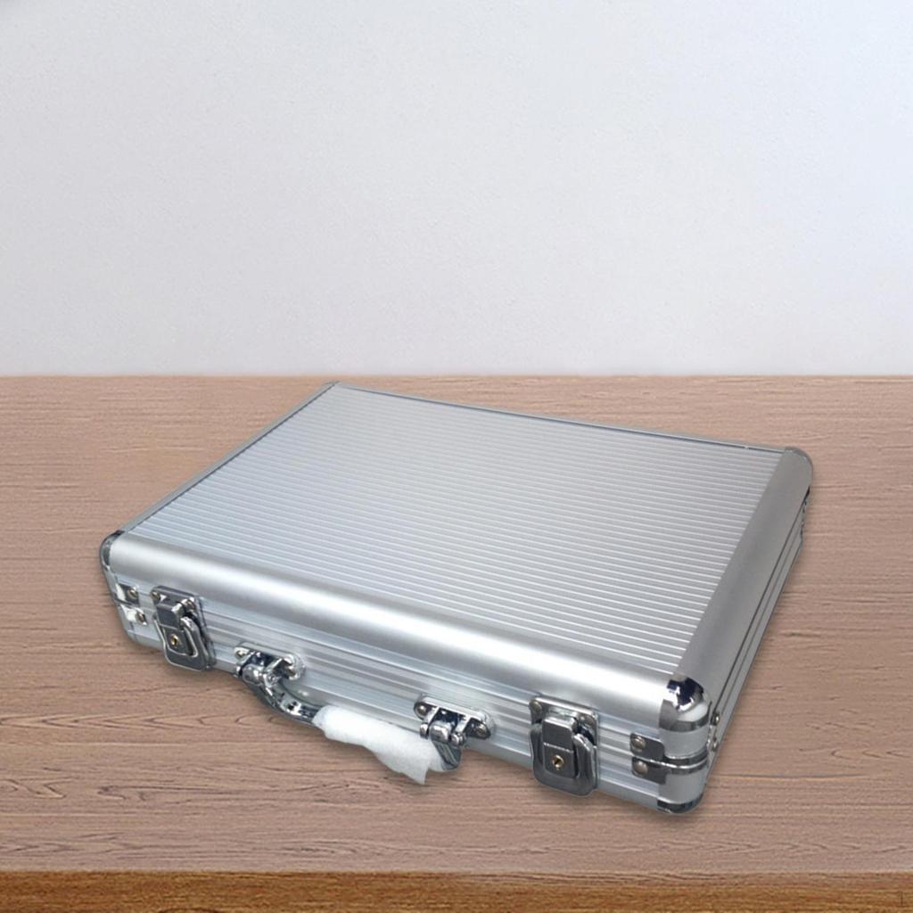 Aluminum Alloy Chip Case Carrier Professional Collect Box with Handle Protection Organizer