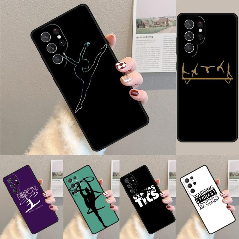 Rainbow Gymnastics Silhouette Phone Case For Samsung Galaxy note 10 pro S26 S25 S24 S23 S22 Ultra Plus S21 FE S20 Cover