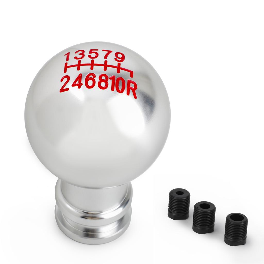 Aluminum 5/6/10 Speed M12 gear lever knob Universal Car Gear Shift Knob Manual Automatic Gear Lever Knob Shift Lever M8 M10