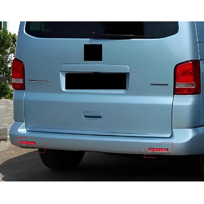 2pcs LED Rear Bumper Reflector Light For Volkswagen VW T5 Transporter Caravelle Multivan 2003-2011 Tail Brake Stop Signal Lamp