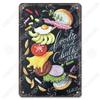 Eat Breakfast at Night Funny Sign, Kitchen Wall Decor Metal Plaque 20x30cm