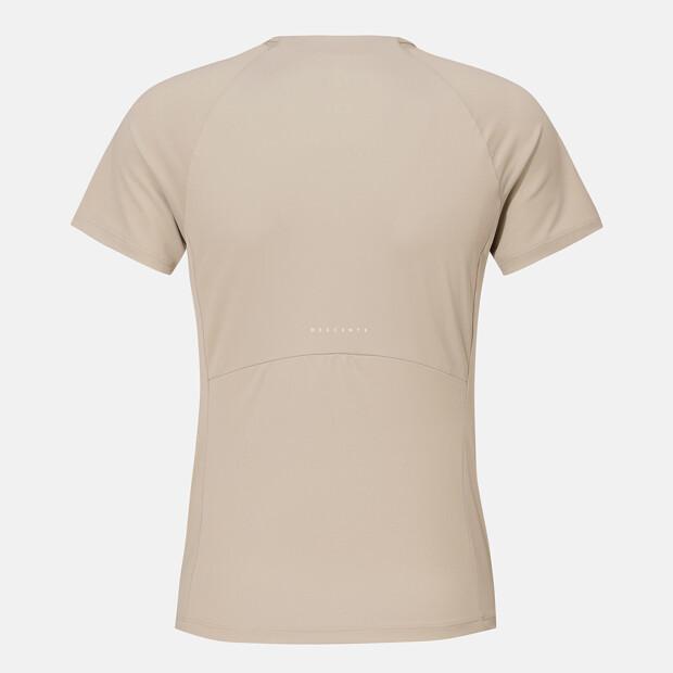 DESCENTE Women'S Slim Fit Short Sleeve T-Shirt Brown Sr322Pts71