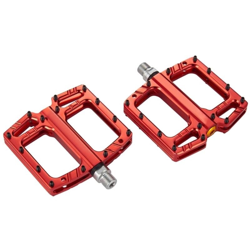 Bicicletas de aleación de aluminio Pedales Planos Antideslizantes Pedales Planos Anchos 3 Rodamientos Pedales de Plataforma de Ciclismo para Bicicleta de Carretera