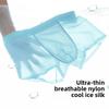 Men's Summer Silk Mesh Antibacterial Breathable Seamless Mid Rise Straight Lined Underwear