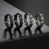 Rock Punk Style Skull Hoop Earrings For Men Women Silver Color Vintage Skeleton Earring Hip Hop Jewelry Halloween Gift OHE188