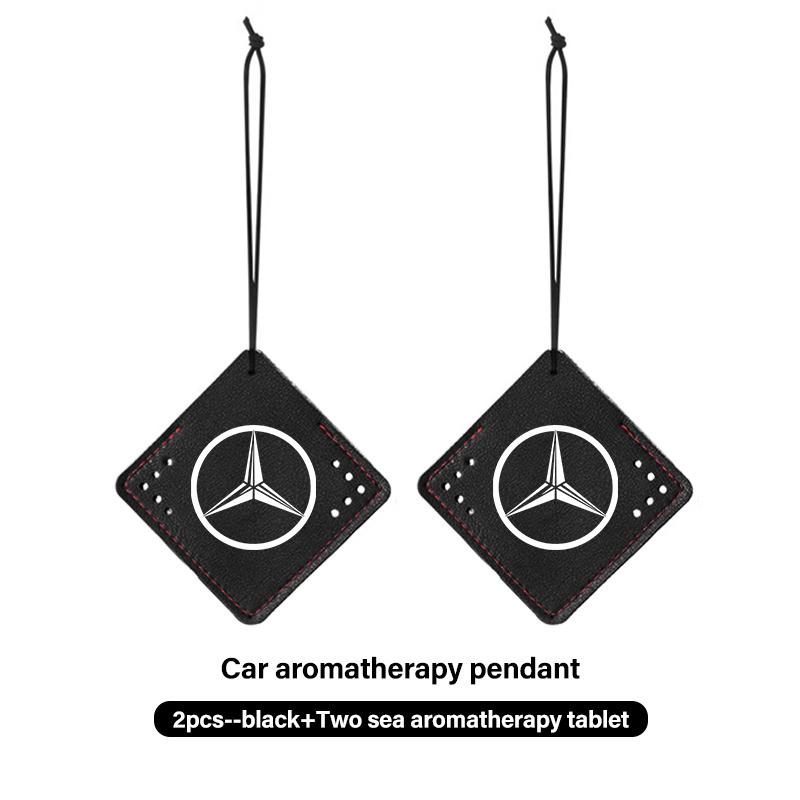 AABIB1 For Benz Car Emblems Interior Pendant Aromatherapy Deodorant Sachet Air Freshener AMG Exclusive W204 W222 W205 W203 W213 W124