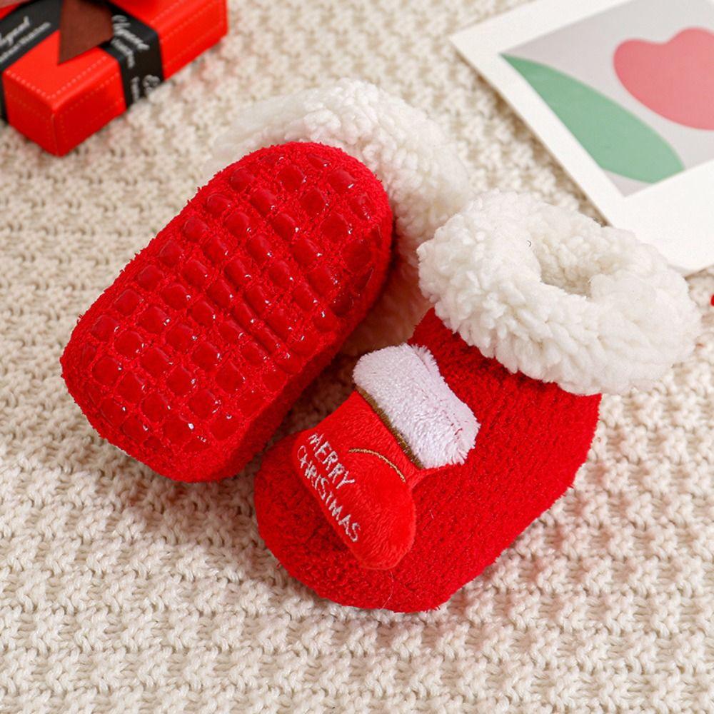 Anti Slip Newborn Floor Sock Soft New Year Toddler Socks Christmas Baby Socks  0-3 Years