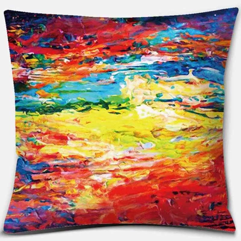 Rainbow Printing Square Pillowcase Home Decoration Car Sofa Cushion Cover