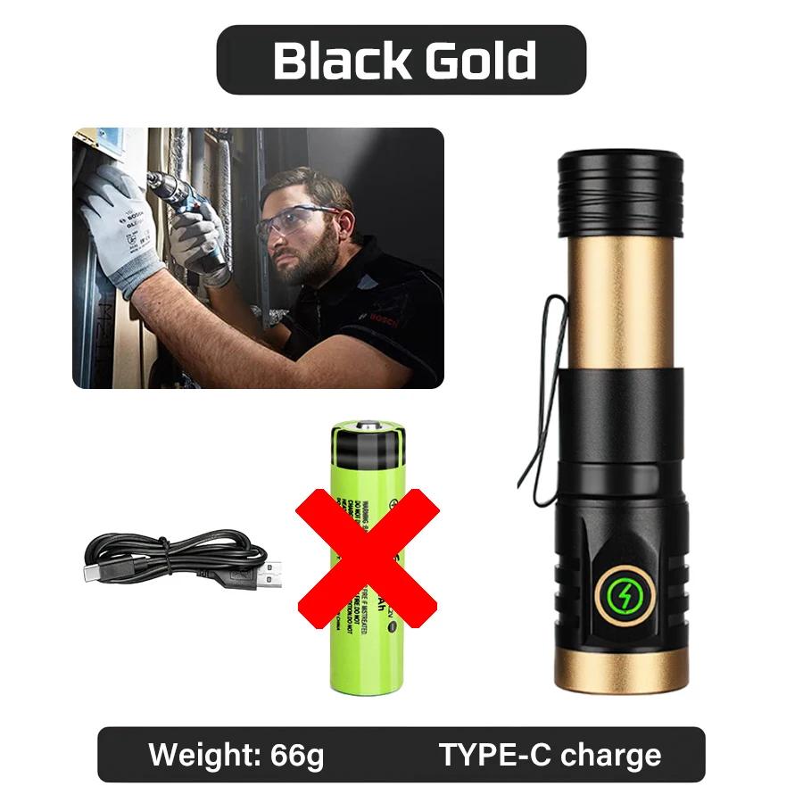 High-power 4 XPG+LED Flashlight 1000LM High-power Tactical Flashlight Outdoor Adventure Hiking Emergency Lighting Lantern Torch