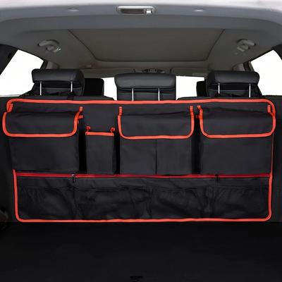 Car Rear Seat Back Storage Bag Foldable Multi-Use Box Car Trunk Organizer Net Auto Stowing Tidying Auto Interior Amagi
