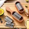 Begonia Wood & Stainless Steel Cheese and Vegetable Shredder with Storage
