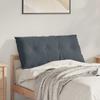 Back Cushion Dark Grey 100 x 50 cm Cord Fabric
