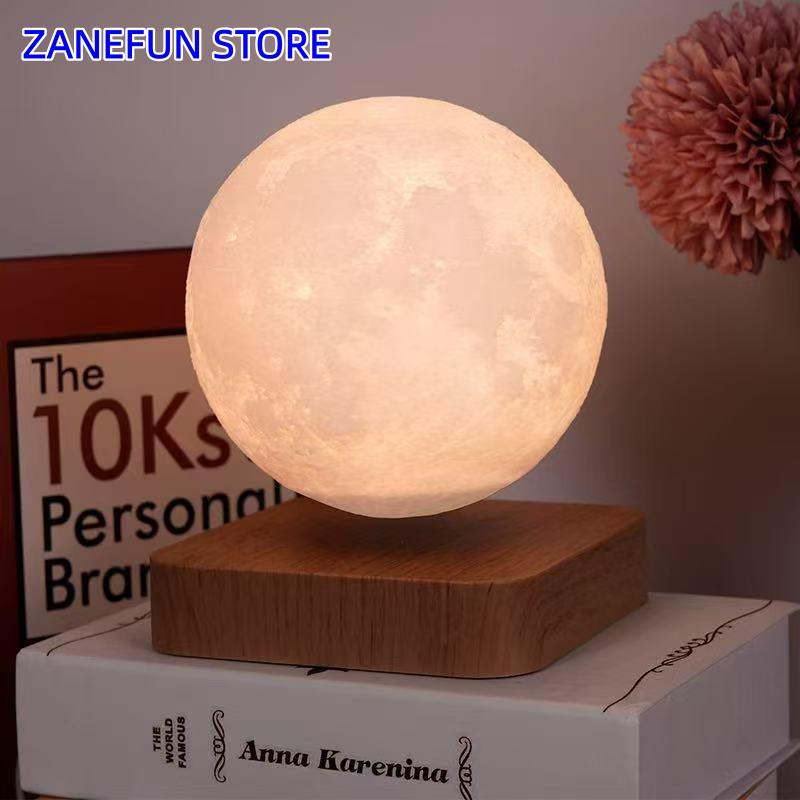 Levitating 17cm Saturn 14cm 6" Moon Lamp Galaxy Ball Levit Floating Moon Desk Lamp Magnetic Levitation Office Home Decor Gift