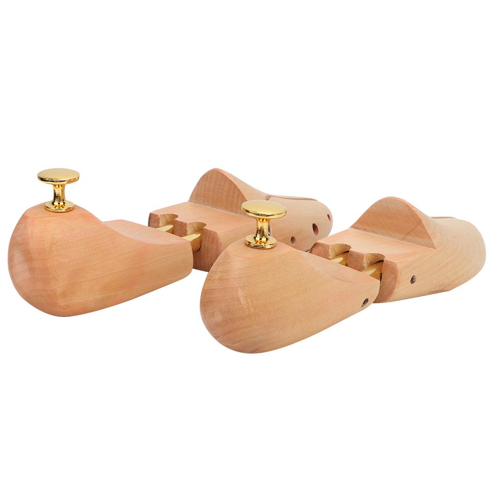 2Pcs Wood Anti Deformation Anti Wrinkle Adjustable Women Men Shoe Tree Keeper(41 42)