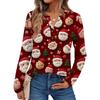 Women's Print Long Sleeve Shirts Elegant Casual Tops Trendy Shirts Tops