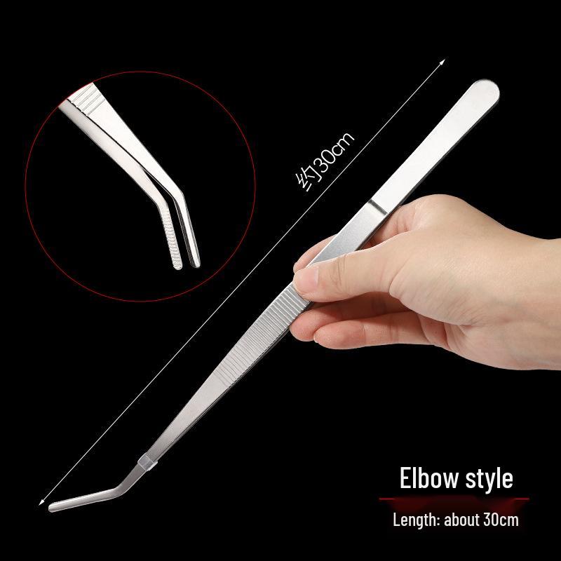 Non-slip Stainless Steel Tweezers for Gardening, Aquariums, and Succulents