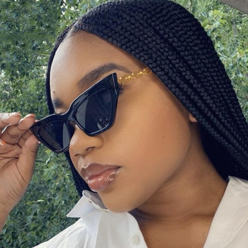 Lunettes de soleil rétro tendance pour femmes Lunettes de soleil œil de chat pour femmes Lunettes de soleil de luxe de designer Lunettes UV400