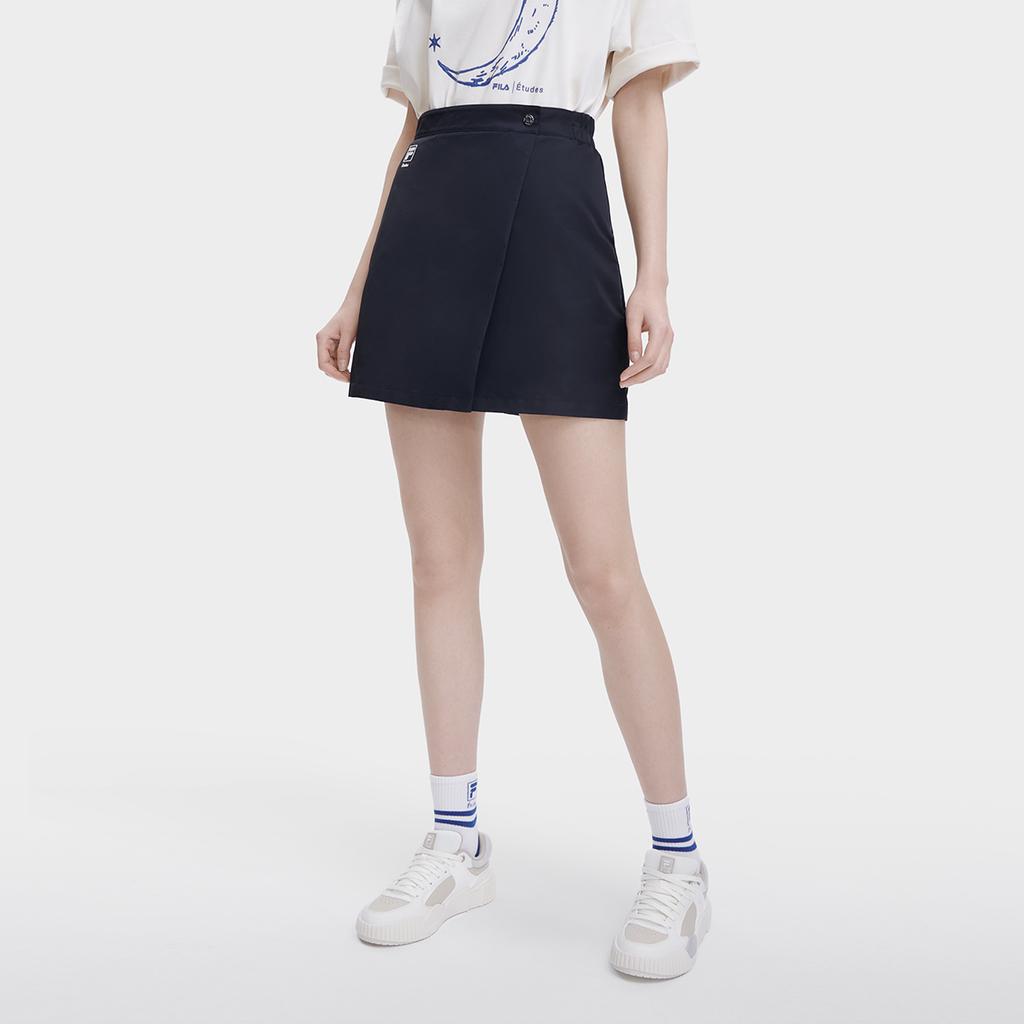 FILA X ETUDES Fashion Solid Color Breathable Woven Casual Skirt Women skirts F11W326308F-NV