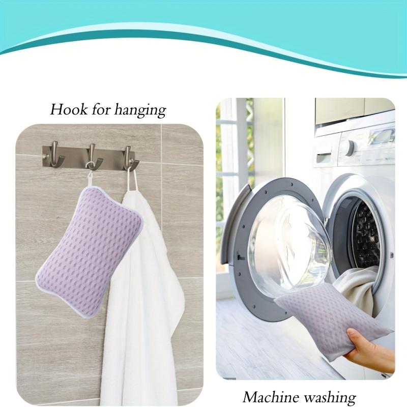 Bath Pillow, with Easy-to-dry Hook, Neck Support, 2 Anti-slip Suction Cups, Comfortable Bath, Bath Accessories.