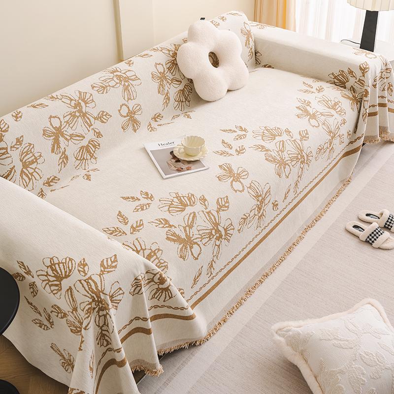Four Seasons Universal Sofa Cushion Chenille Universal Sofa Cover Towel Full Covered Cover Anti-Scratching Cushion