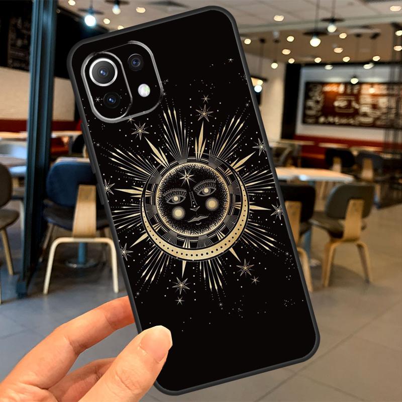Crescent Moon Sun Case For Xiaomi 13 14 15 Ultra 11T 12T 13T 14T Pro POCO X7 Pro X3 X5 X6 F5 F6 M6 Pro Coque
