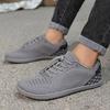 Fashion Wide Toe Men's Running Shoes Minimalist Casual Sneakers Breathable Mesh Walking Shoes Elastic Non-slip Trainers Male Flats