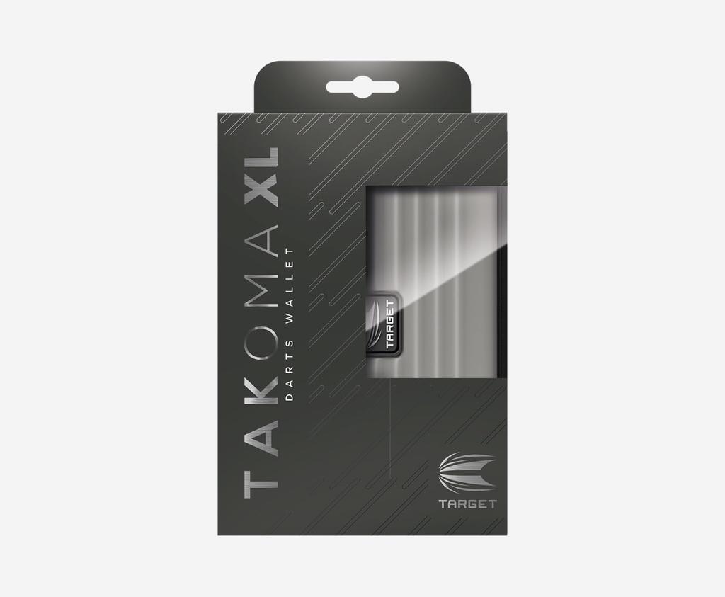 TARGET Darts TAKOMA WALLET XL (Dart Case) - Holds 6 darts and dart accessories (Gray)