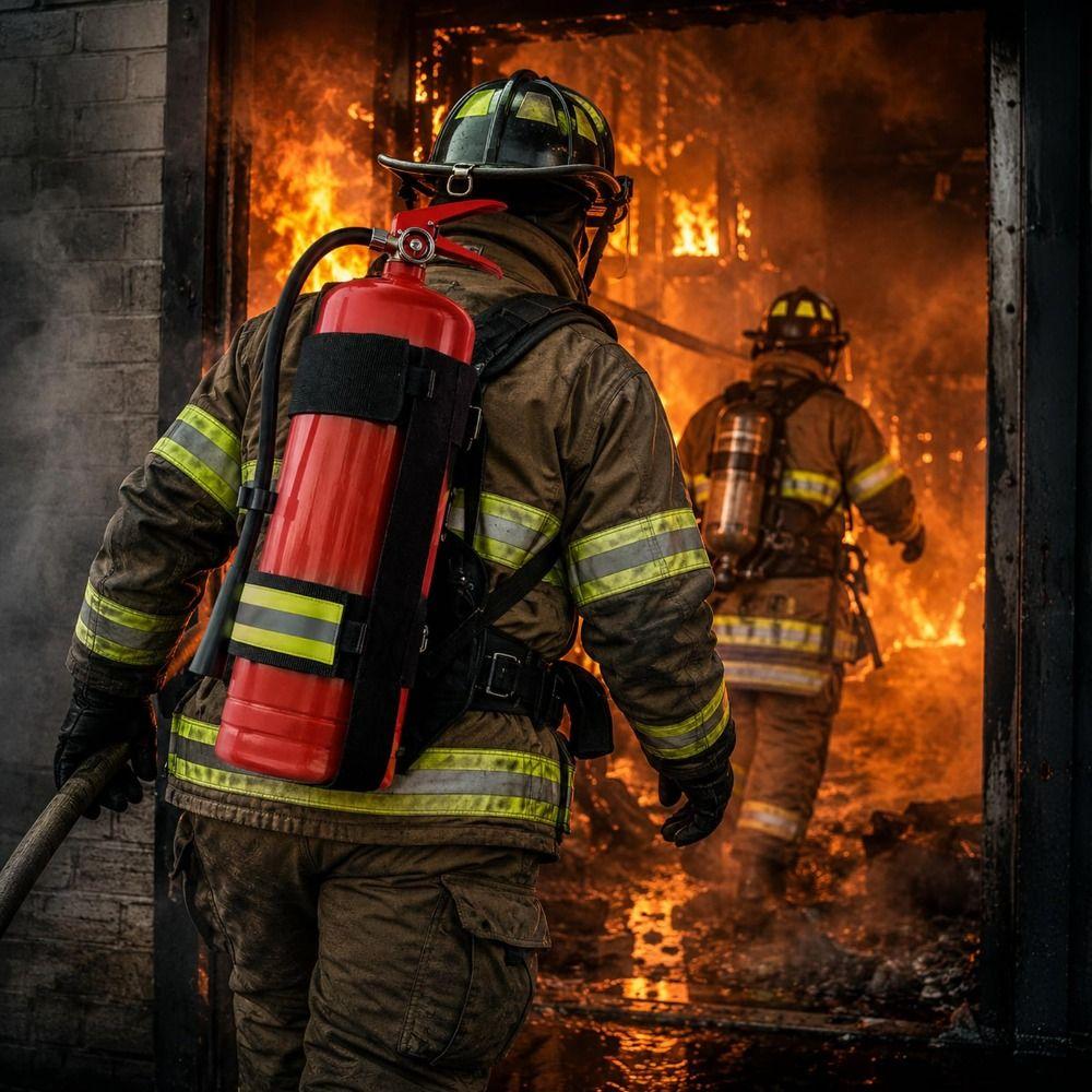 Heavy Duty Extinguishers Carriers Strap Flame Retardant Webbing Strap Nighttime Visibility