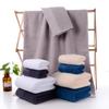 100% Cotton Face Towel Thick Jacquard Solid Color Quick-Dry Bath Towels Set Home Bathroom Hotel Adults Toalla Toalha De Banho