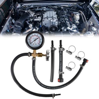 Kraftstoffpumpen-Druckmesser-Tester 0-100PSI für Auto LKW Benzin Auto Diagnosewerkzeuge Schnellverbundenes Auto-Testset Benzindruckmesser