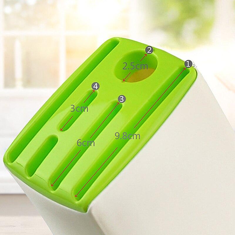 1pc Multifunktions Durable Küche Kunststoff Messer Ständer Halter Lagerung Entwässerung Besteck Rack Organizer