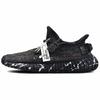 Originals Yeezy Boost 350 V2 Abrasion Resistant Slip Resistant Low Top Casual Shoes Unisex Black Multicolor HQ4540(Team96-)