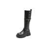 Augustine boots women's autumn and winter 2025 new thick-soled velvet Maillard but knee-high knight boots