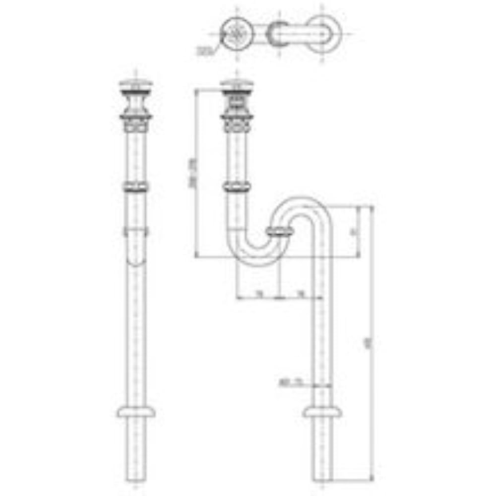 [TLDS2105JA] TOTO floor drain bracket (S trap) (old part number: TLDS2105J)