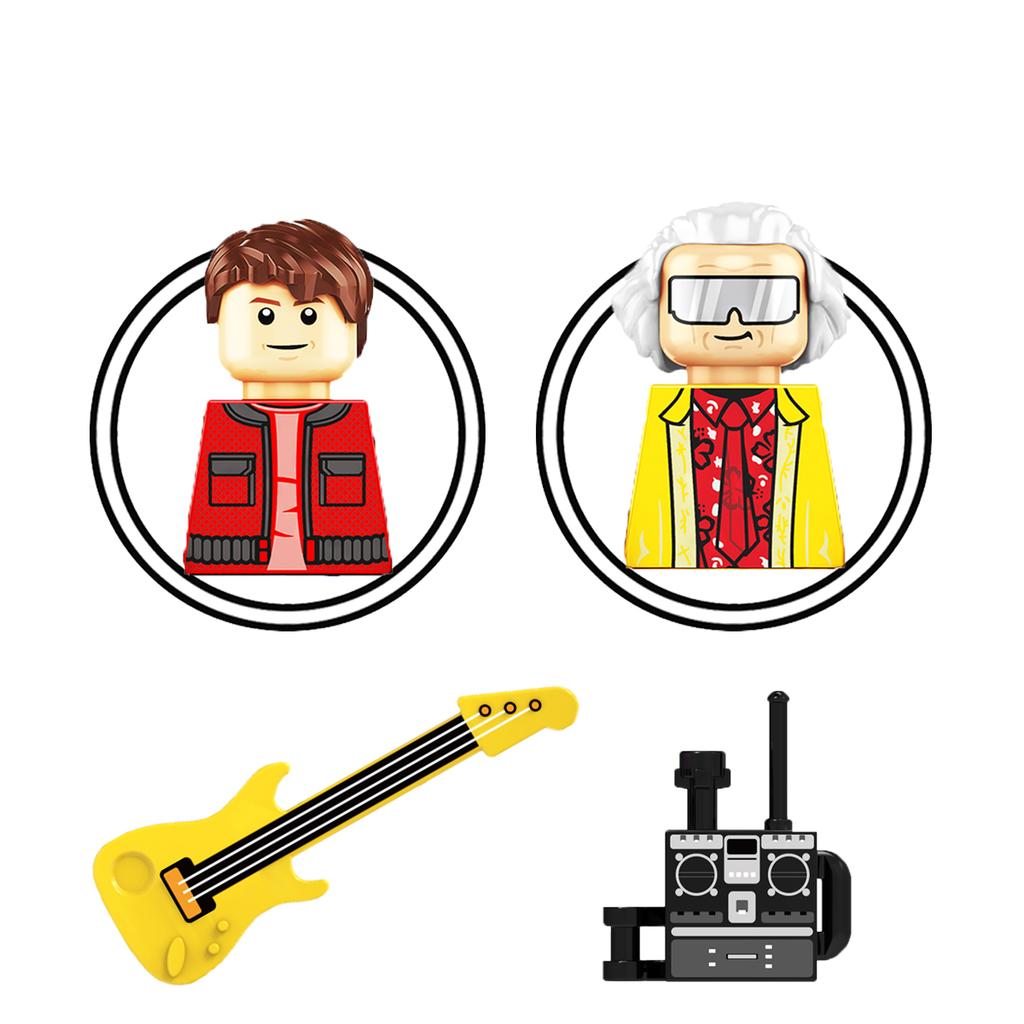 KF1931 KF1932 Back Science Fiction Movie Future Building Blocks Bricks Character Figures Children Collection Toys