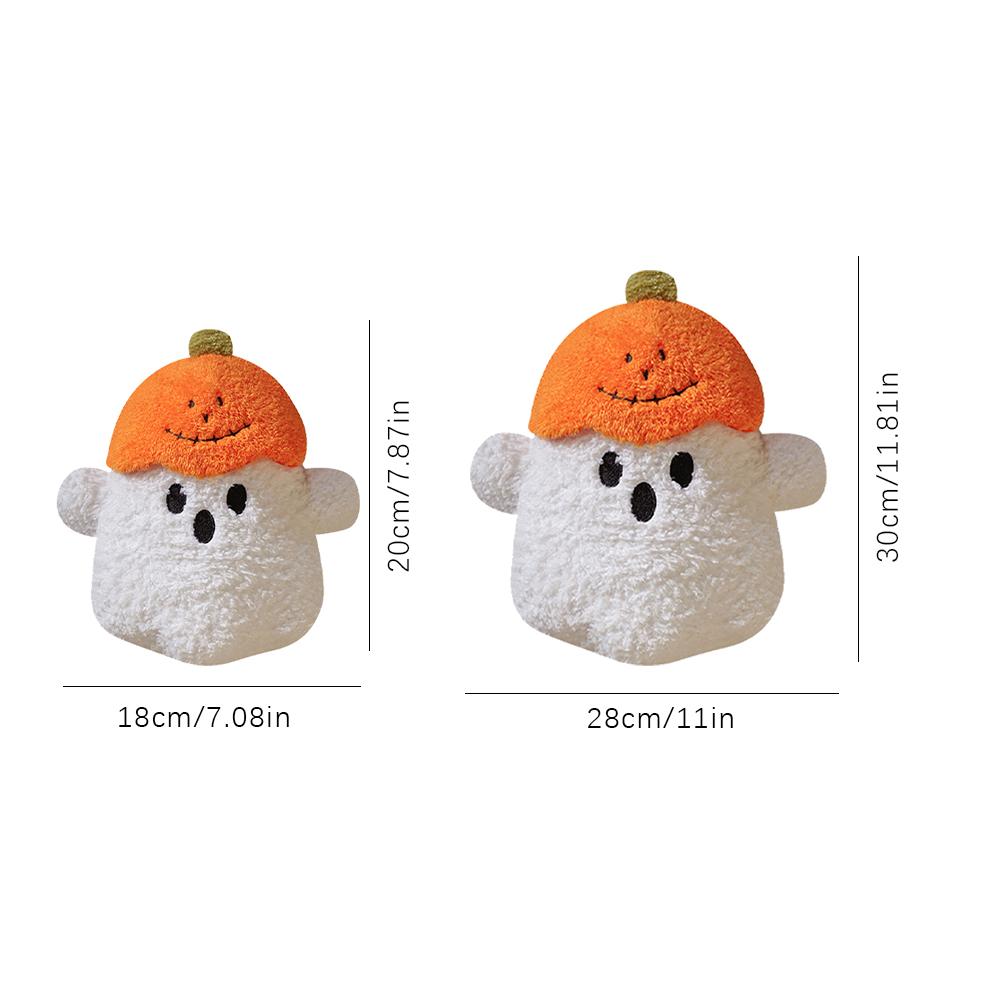 Halloween Cozy Pumpkin Ghost Hug Pillow Toy Cute Ghost Decor Ornaments For Desk Indoor Outdoor Home Festival Event Party