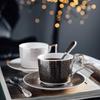 European Luxury Bone China Coffee Cup & Saucer Set - Elegant Afternoon Tea Ceramic Cup