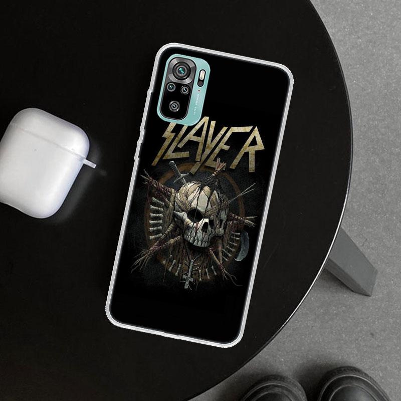 Slayer Heavy Metal Rock Band Phone Case Cover for Xiaomi Redmi Note 15 14 13 12 11 Pro Plus 14S 12S 11S 11T 11E 10S 10 Customize