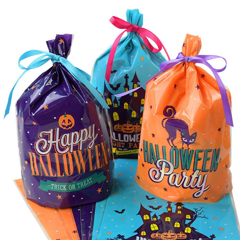Decor For Biscuits Pumpkin Snack Candy Pouch Halloween Decoration Party Supplies Baking Gift Bags