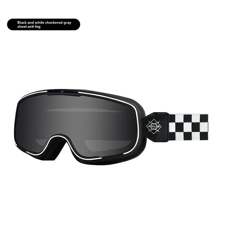 Gogle motocyklowe retro z powłoką przeciwmgielną, krótkowzroczność, okulary Harley, szyba przednia, pyłoszczelne, okulary Harley na każdą pogodę