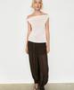 Masimodutti Ribbed Strapless Knit Top