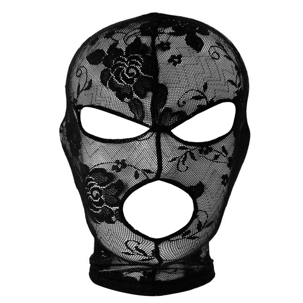 Zarter Stickereispitzen-Gesichtsschleier für Frauen Luftiger dehnbarer Tüll Modeaccessoires Unbekanntes Mysterienspiel