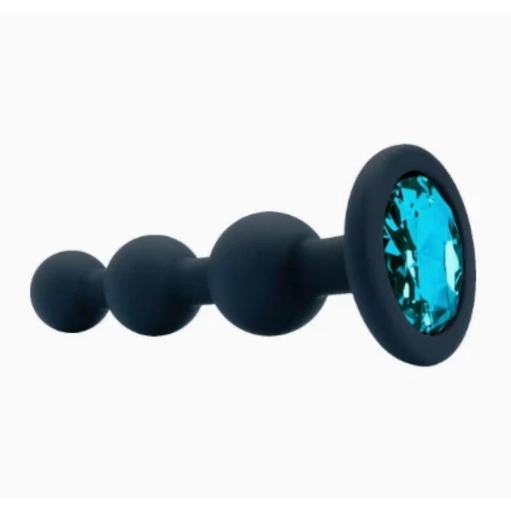 Butt Plug Men Silicone Anal Plug Women Adult Supplies Sex Toy for Couples Female Masturbator with Detachable Acrylic Diamond