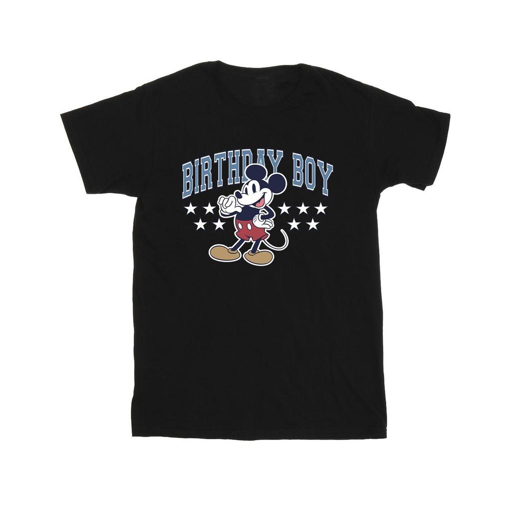Disney Men's Birthday Boy Mickey Mouse Cotton T-Shirt
