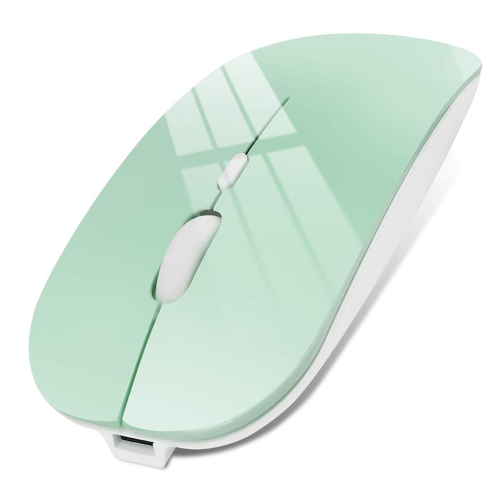 Rechargeable Bluetooth Wireless Mouse with 3DPI Optical High Compatible with and PC Slim, Quiet, 2.4GHz Operation, Modes, Control, Precision,