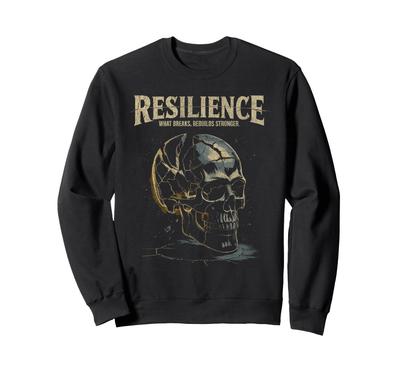 Resilience Cracked Skull Strength Recovery Quote Trainer